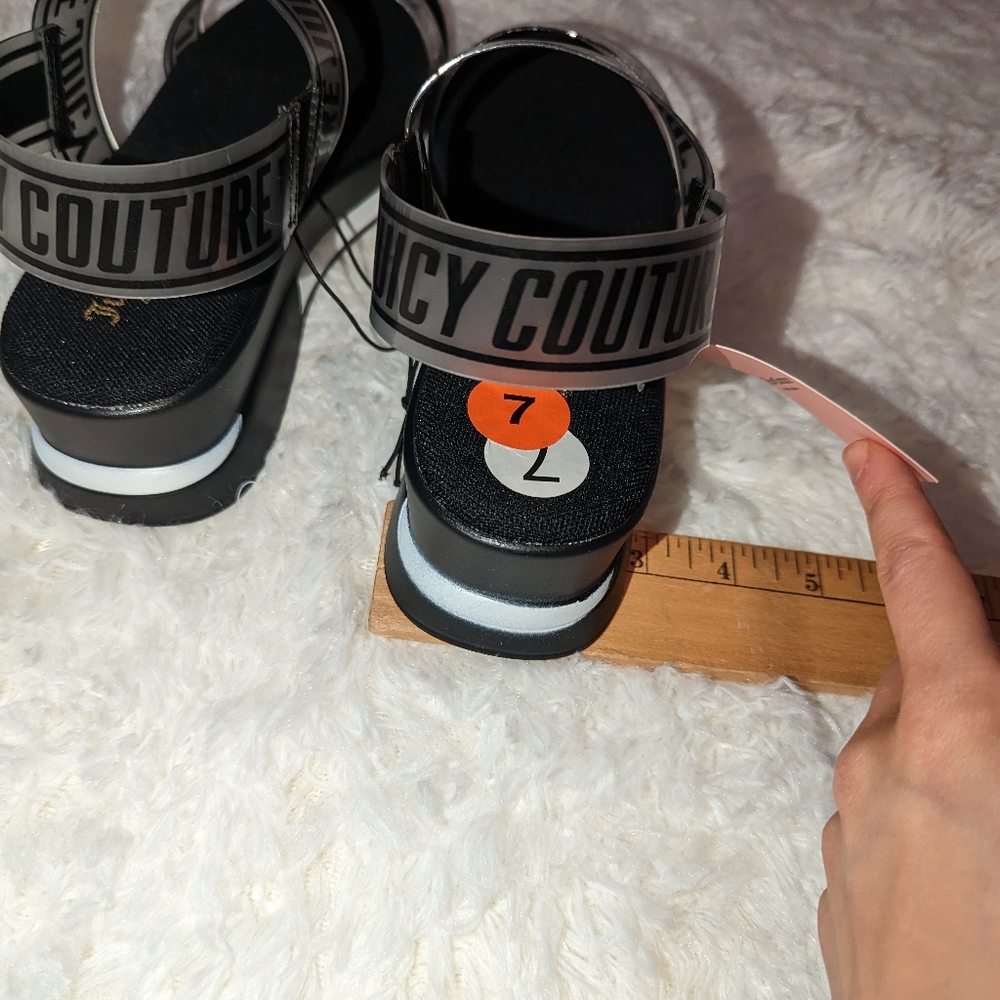 Nwt Juicy couture black lMANY sandals - Picture 6 of 13
